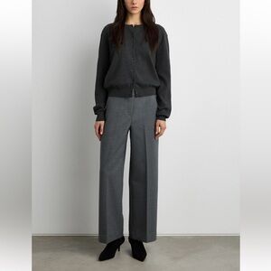 OAK + FORT CROPPED HALF ELASTIC WAIST PANT SIZE L